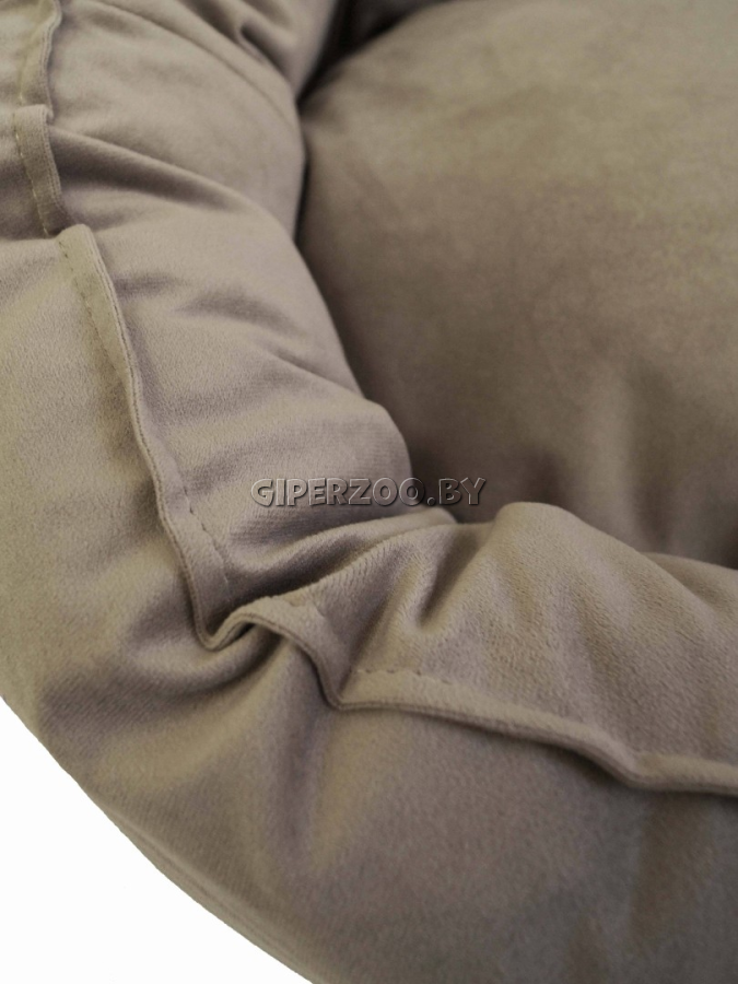 Лежанка для собаки Тото круглая, S бежевая Лежанка для собаки Тото круглая, S бежевая