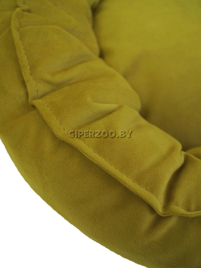 Лежанка для собаки Тото круглая, M желтая Лежанка для собаки Тото круглая, M желтая