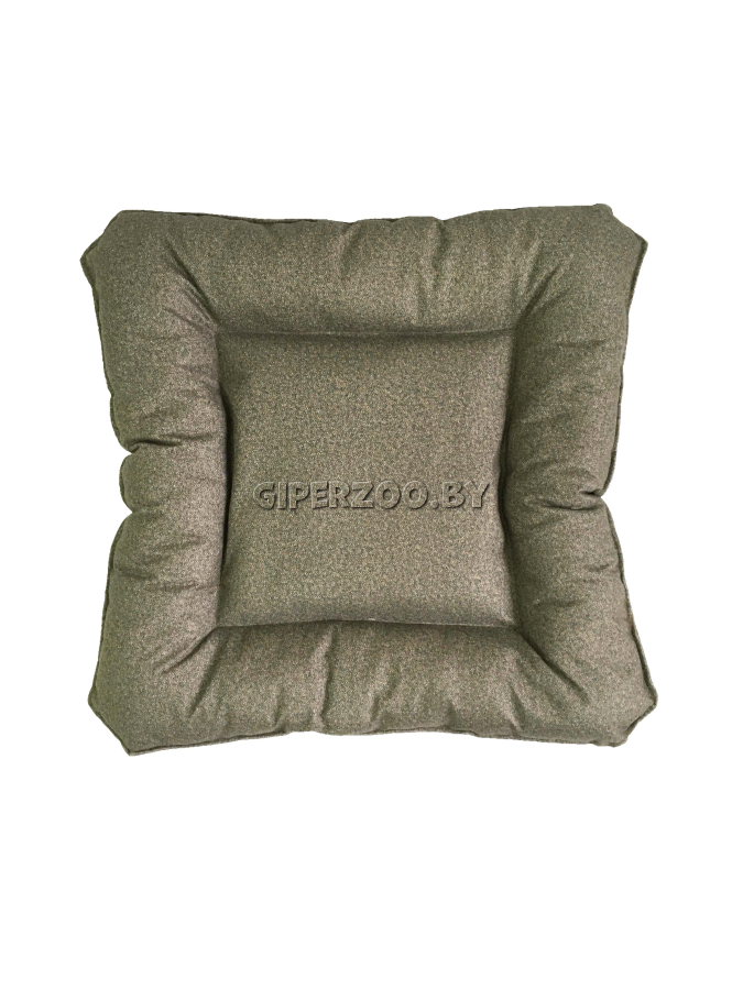 Лежанка для собаки Тото квадратная, M зеленовато-бежевая Лежанка для собаки Тото квадратная, M зеленовато-бежевая