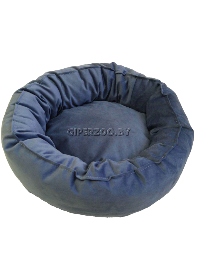 Лежанка для собаки Тото9 круглая, S джинсовая Лежанка для собаки Тото9 круглая, S джинсовая