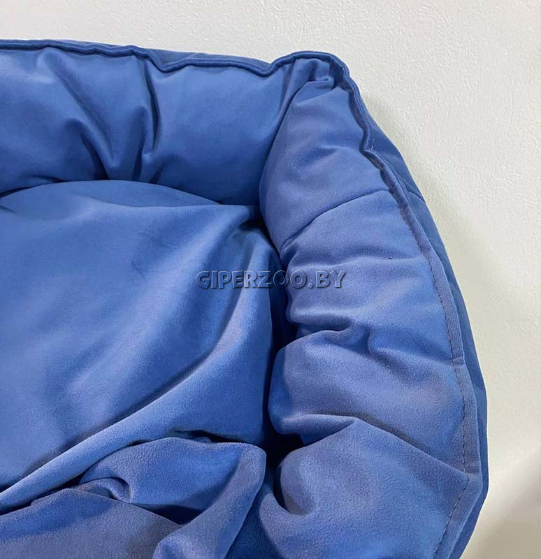 Лежанка для собаки Тото9 круглая, S джинсовая Лежанка для собаки Тото9 круглая, S джинсовая