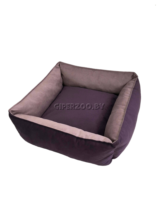 Лежанка для собаки Тото квадратная, M фиолетово-розовая Лежанка для собаки Тото квадратная, M фиолетово-розовая