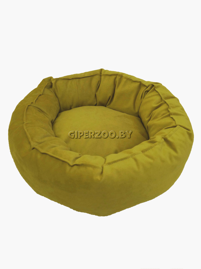 Лежанка для собаки Тото9 круглая, M желтая Лежанка для собаки Тото9 круглая, M желтая