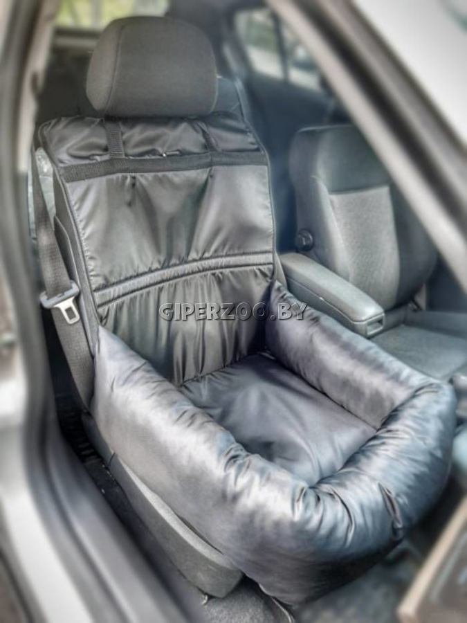 Автолежак-трансформер Happy Friends термостяжка Серый, 58*58*18 см Автолежак-трансформер Happy Friends термостяжка Серый, 58*58*18 см