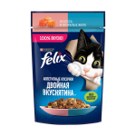 Felix Двойная вкуснятина (лосось и форель в желе), 75 гр