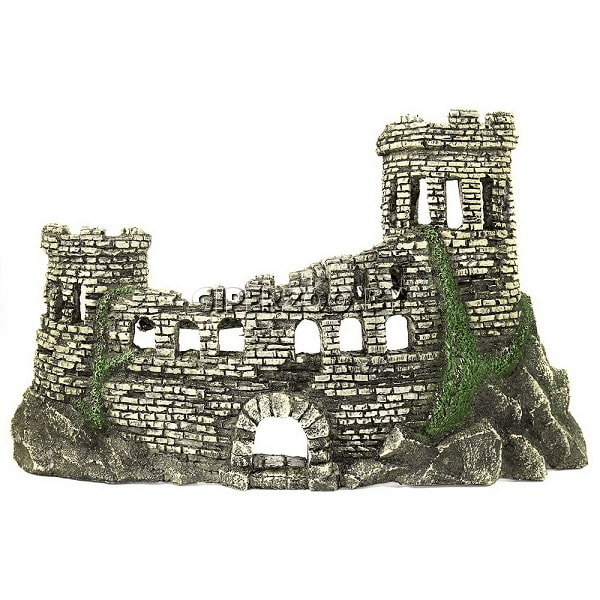 Грот для аквариума Крепость №221,40х25х8 см Грот для аквариума Крепость №221,40х25х8 см