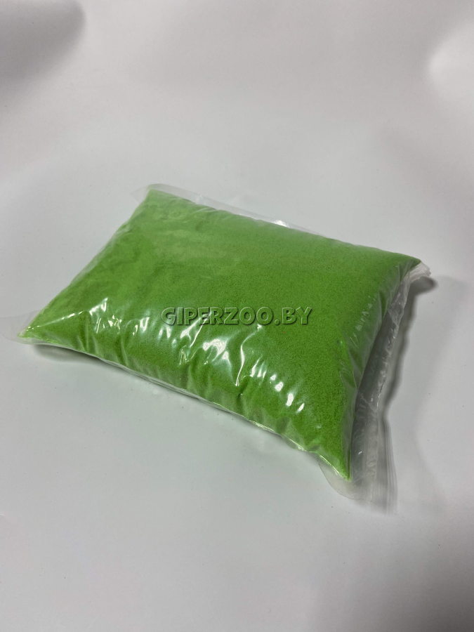 Песок для аквариума салатовый 0,1 - 0,3 мм, 1кг Песок для аквариума салатовый 0,1 - 0,3 мм, 1кг