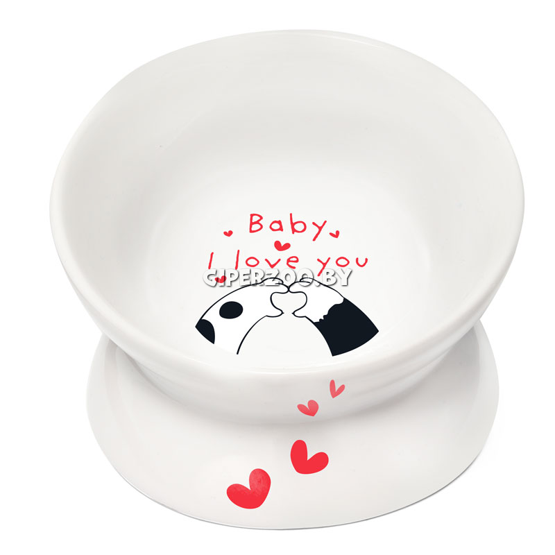 Миска керамическая на ножке Triol  Миска керамическая на ножке Triol