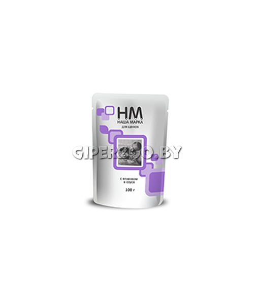 Влажный корм Наша Марка для щенков с ягненком в соусе, 100 гр Влажный корм Наша Марка для щенков с ягненком в соусе, 100 гр