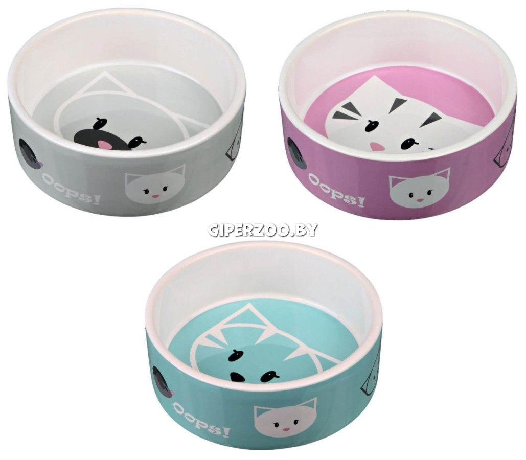 Миска керамическая TRIXIE Mimi, с изображением d 13 см, 0,3л Миска керамическая TRIXIE Mimi, с изображением d 13 см, 0,3л