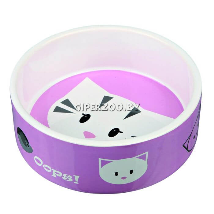 Миска керамическая TRIXIE Mimi, с изображением d 13 см, 0,3л Миска керамическая TRIXIE Mimi, с изображением d 13 см, 0,3л