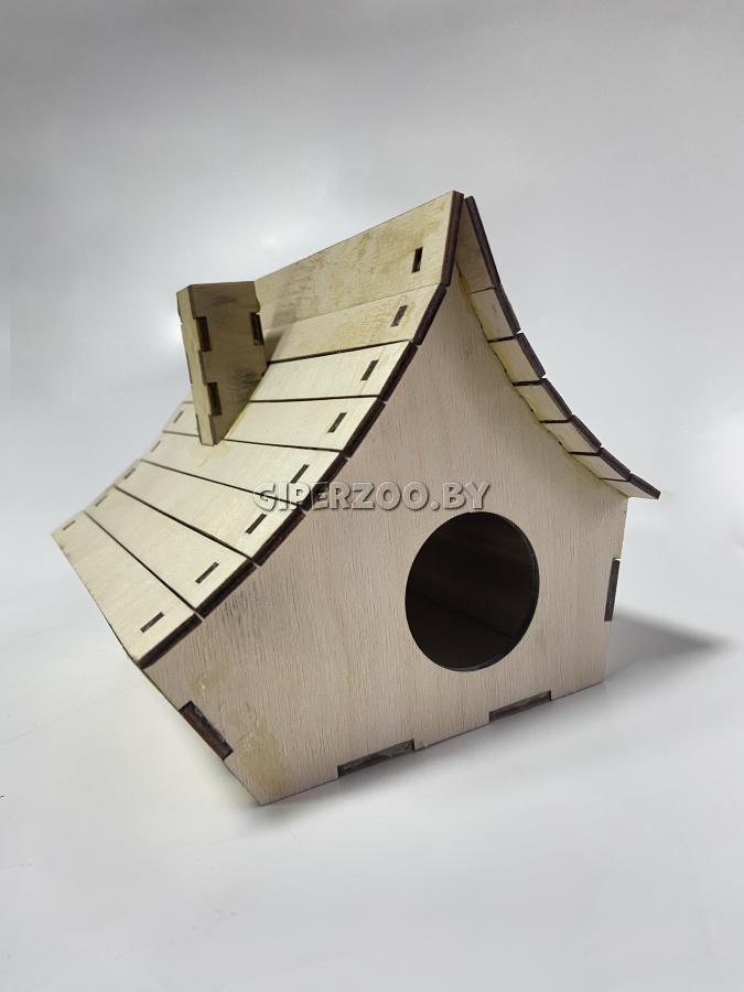 Домик для мелких животных Фанза-домик с крышей, 17*14*13 см Домик для мелких животных Фанза-домик с крышей, 17*14*13 см