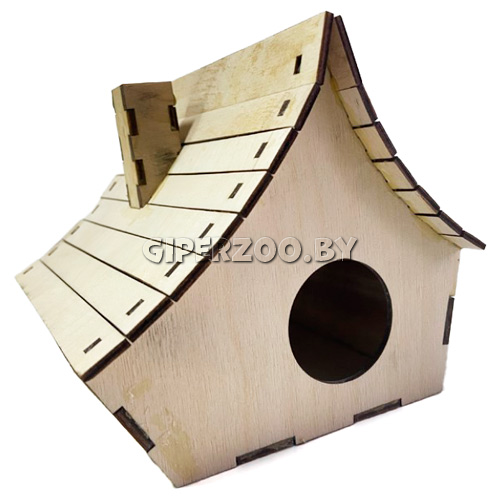 Домик для мелких животных Фанза-домик с крышей, 17*14*13 см Домик для мелких животных Фанза-домик с крышей, 17*14*13 см