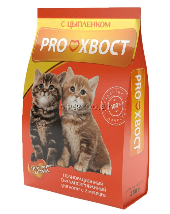 ProХвост для котят (цыпленок), 350 гр ProХвост для котят (цыпленок), 350 гр