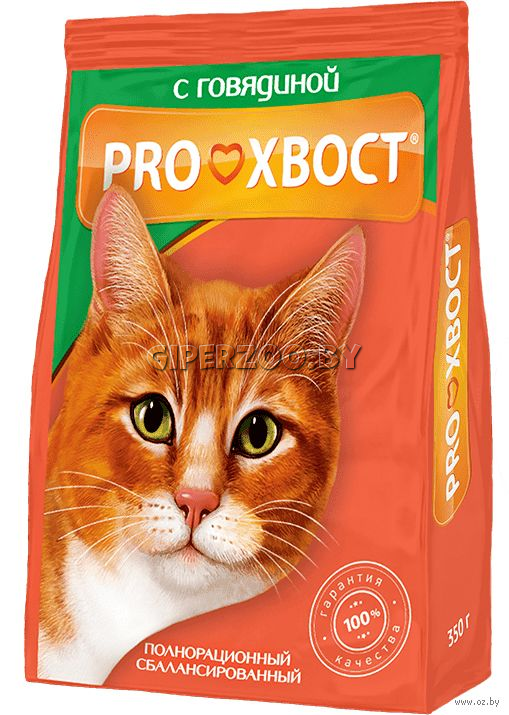 PROхвост Корм для кошек (говядина), 350 гр PROхвост Корм для кошек (говядина), 350 гр