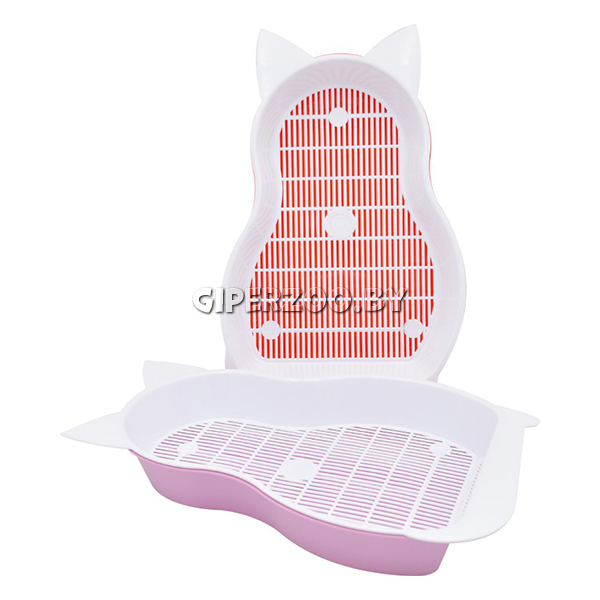 Туалет с сеткой Кошка,41*25,5*6 см Туалет с сеткой Кошка,41*25,5*6 см