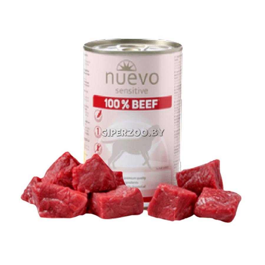 Nuevo Sensitive со 100% говядиной, 400 гр*4шт Nuevo Sensitive со 100% говядиной, 400 гр*4шт