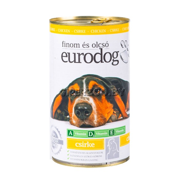 Eurodog с курицей, 415 гр*4шт Eurodog с курицей, 415 гр*4шт