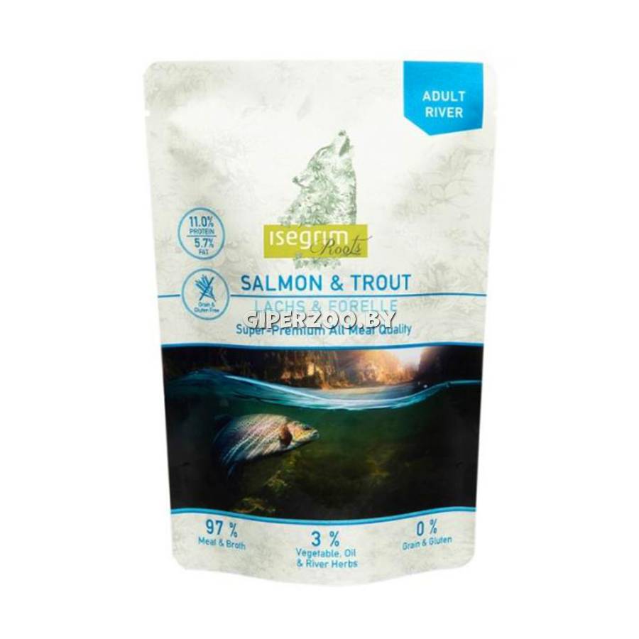 Isegrim Roots с лососем и форелью, 410 гр*6шт Isegrim Roots с лососем и форелью, 410 гр*6шт