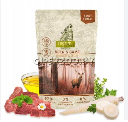 Isegrim Roots с олениной и дичью, 410 гр*6 шт Isegrim Roots с олениной и дичью, 410 гр*6 шт