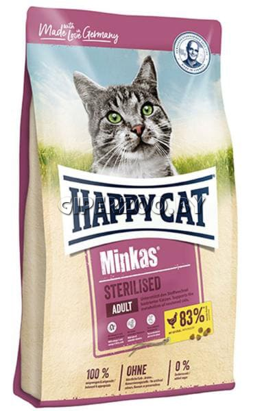 Happy Cat Minkas Sterilised (птица), 500 гр Happy Cat Minkas Sterilised (птица), 500 гр