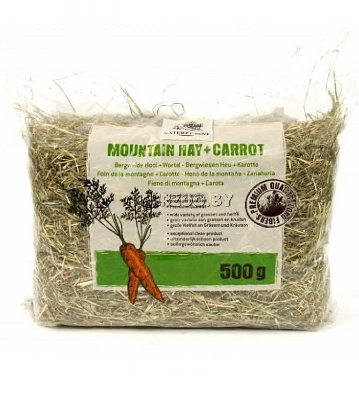 Горное сено Natures Best + Морковка, 500 гр Горное сено Natures Best + Морковка, 500 гр