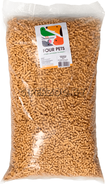 FOUR PETS древесный наполнитель, 8 кг FOUR PETS древесный наполнитель, 8 кг