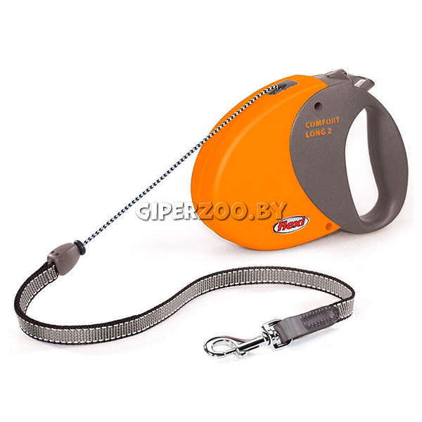 Рулетка Flexi Comfort Long оранжевая М, трос 8 м Рулетка Flexi Comfort Long оранжевая М, трос 8 м