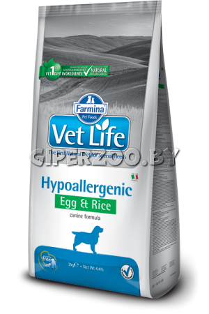 Farmina Vet Life Dog Hypoallergenic Egg & Rice, 12 кг Farmina Vet Life Dog Hypoallergenic Egg & Rice, 12 кг