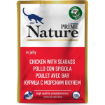 PRIME NATURE для кошек в желе (курица и окунь),100г