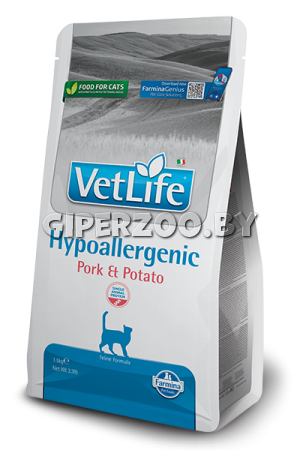 Farmina Vet Life Hypoallergenic Pork&Potato Cat, 1,5 кг Farmina Vet Life Hypoallergenic Pork&Potato Cat, 1,5 кг