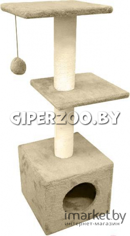 Домик с двумя полками (хлопок) бежевый, 1 м Домик с двумя полками (хлопок) бежевый, 1 м