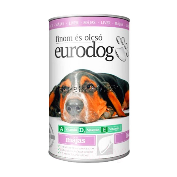 Eurodog с печенью, 415 гр*4шт Eurodog с печенью, 415 гр*4шт