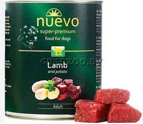 Nuevo Adult с ягненком и картофелем, 800 гр*4шт Nuevo Adult с ягненком и картофелем, 800 гр*4шт