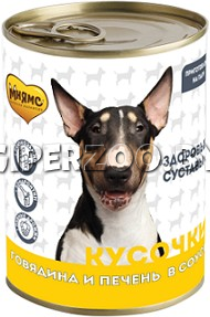 Мнямс кусочки в соусе  для собак  Мнямс кусочки в соусе  для собак