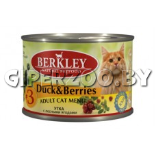 Berkley Original для кошек утка с лесными ягодами, 200 гр Berkley Original для кошек утка с лесными ягодами, 200 гр