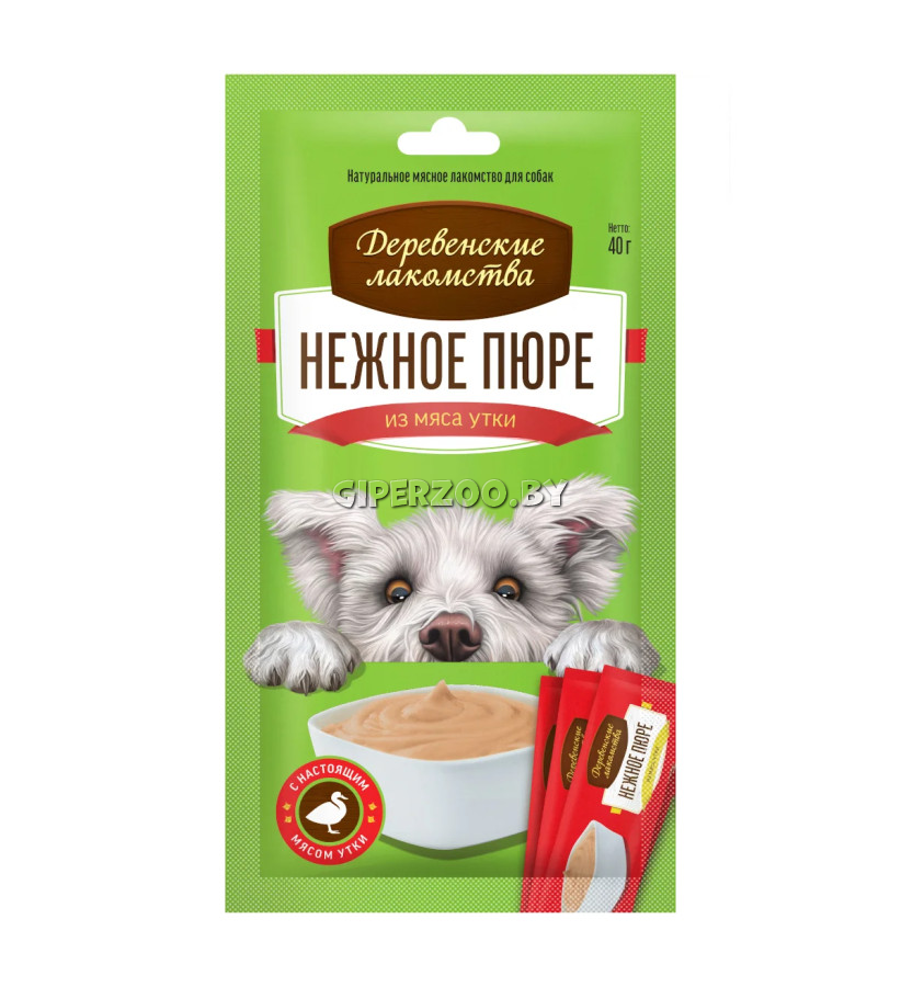 Деревенские лакомства пюре из утки( 4*10 гр) Деревенские лакомства пюре из утки( 4*10 гр)