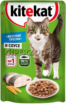 Kitekat Вкусная треска (соус), 85 гр Kitekat Вкусная треска (соус), 85 гр