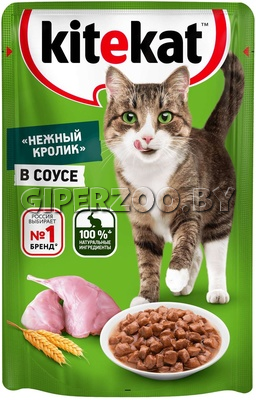 Kitekat Нежный кролик (соус), 85 гр Kitekat Нежный кролик (соус), 85 гр