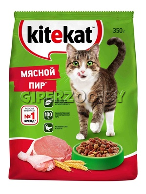 Kitekat Мясной пир, 350 гр Kitekat Мясной пир, 350 гр