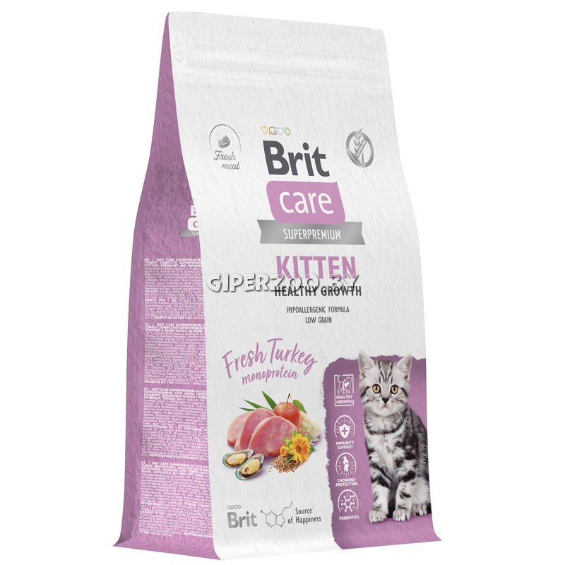 Brit Care Cat Kitten Healthy Growth (индейка), 400 гр Brit Care Cat Kitten Healthy Growth (индейка), 400 гр