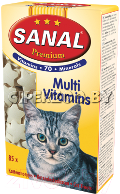 Sanal Лакомство для котов премиум, 85 таб. Sanal Лакомство для котов премиум, 85 таб.