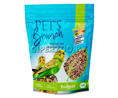 Pet's Brunch Рацион для волнистых попугайчиков, 500 гр Pet's Brunch Рацион для волнистых попугайчиков, 500 гр