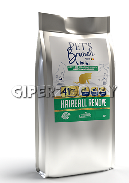 Pet's Brunch Hairball (индейка), 400 гр Pet's Brunch Hairball (индейка), 400 гр