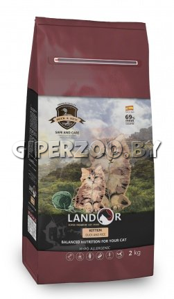Landor Indoor cat (утка и рис), 2 кг Landor Indoor cat (утка и рис), 2 кг