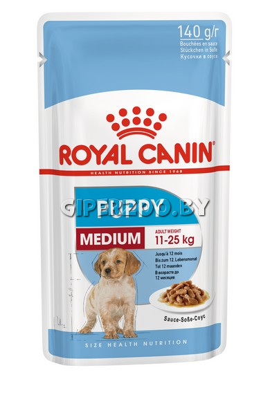 Royal Canin MEDIUM PUPPY (соус), 140 гр*10 шт Royal Canin MEDIUM PUPPY (соус), 140 гр*10 шт