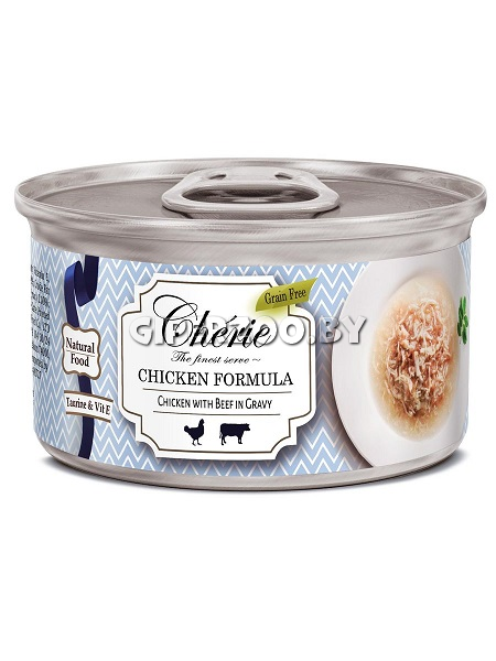 Cherie Chicken Formula Курица с говядиной (соус),80 гр Cherie Chicken Formula Курица с говядиной (соус),80 гр