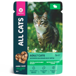 ALL CATS для кошек тефтельки (кролик в соусе), 85 гр
