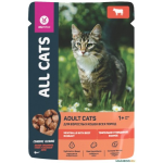 ALL CATS для кошек тефтельки (говядина в соусе), 85 гр