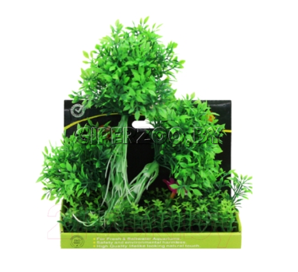 Декорация для аквариума Azoo Искусственное растение, 15 см Декорация для аквариума Azoo Искусственное растение, 15 см